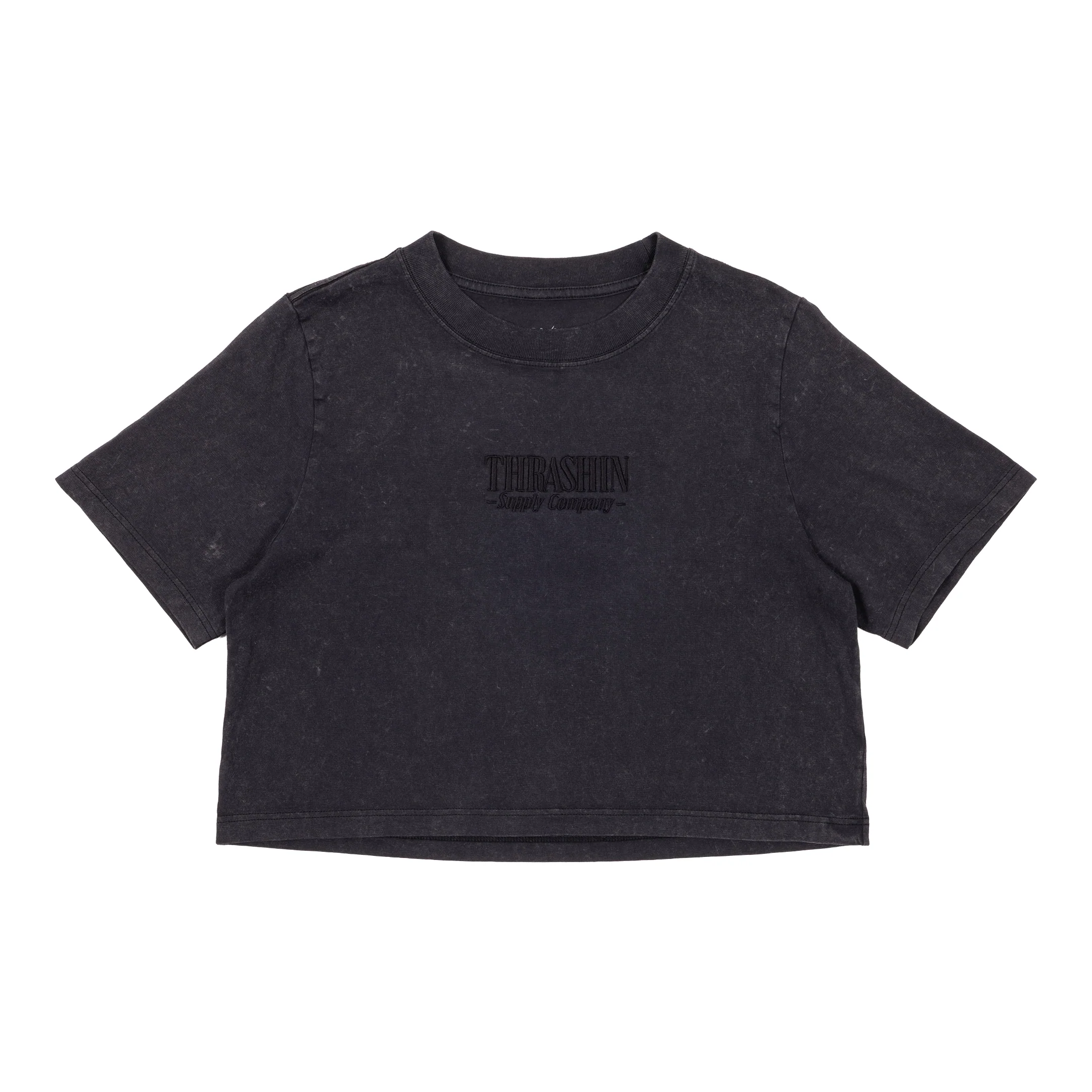 Fast & Loud - Women's Crop Tee - Black Stone - Image 2