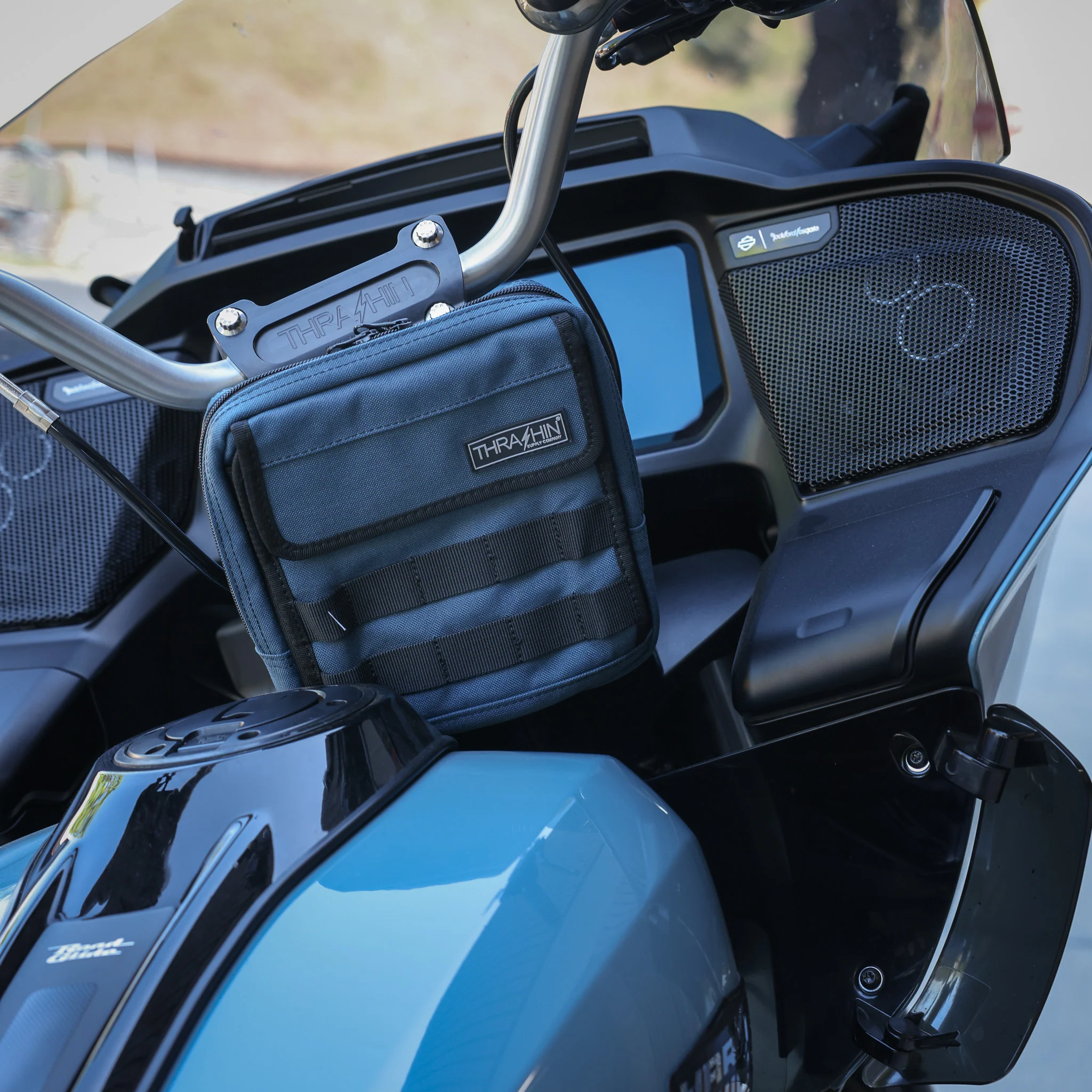 Handlebar Bag Slim - Sharkskin Blue - Image 7