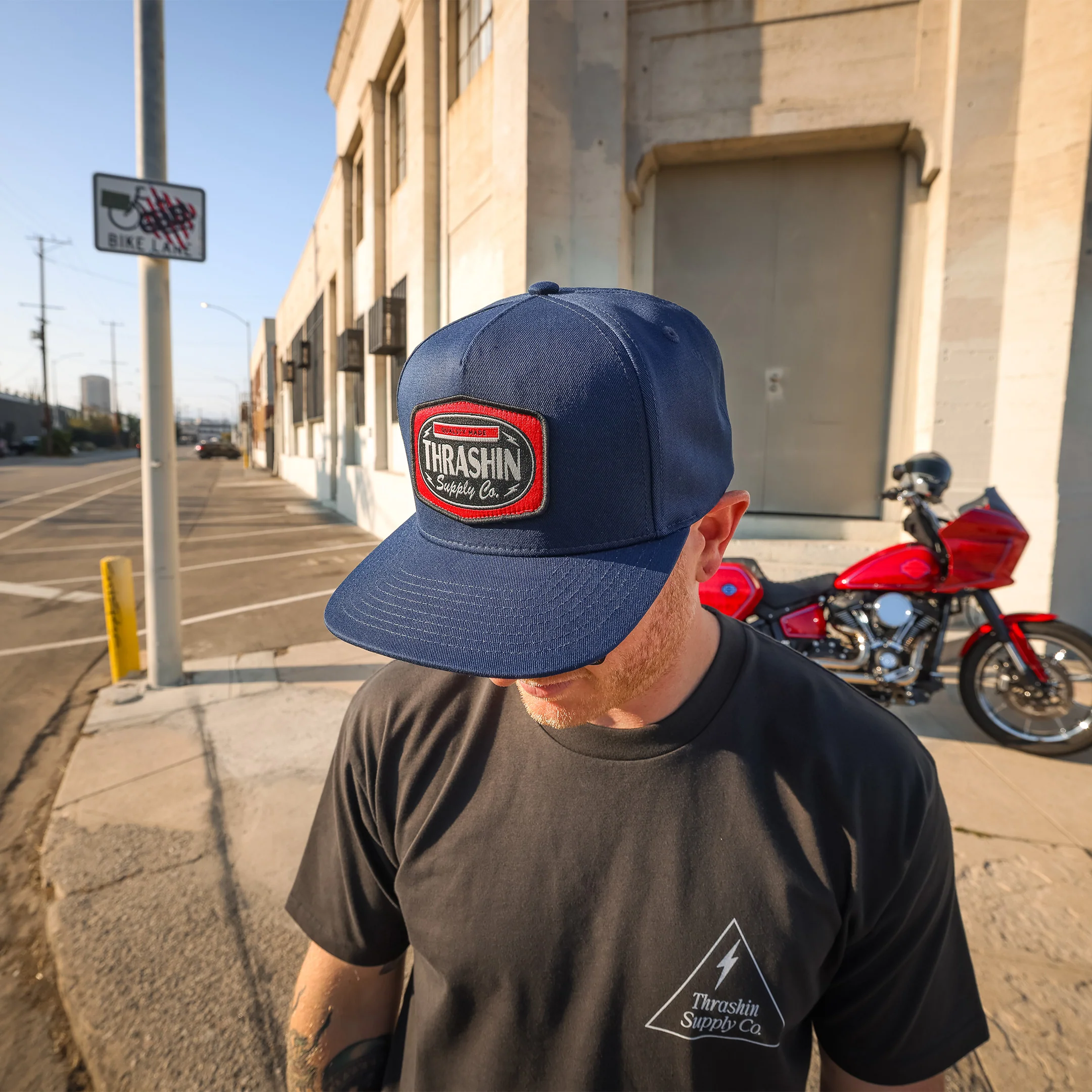 Label Snapback - Navy - Image 8