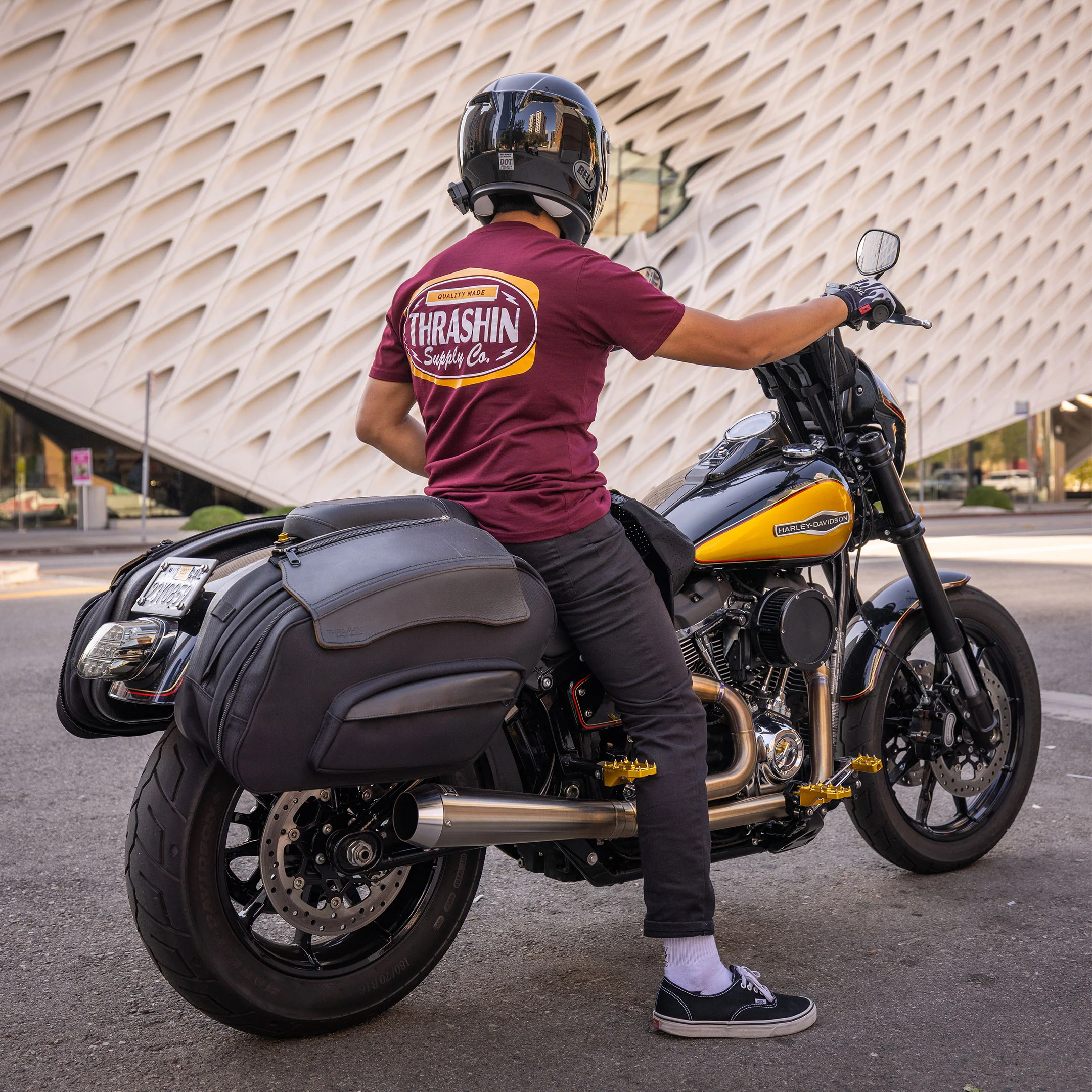 Label Tee - Burgundy - Image 3