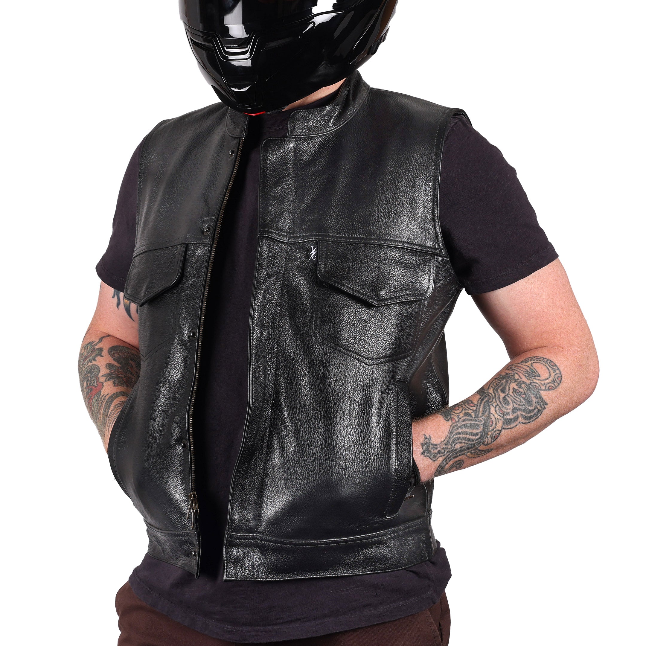 Mulholland Vest | Leather - Black - Image 10