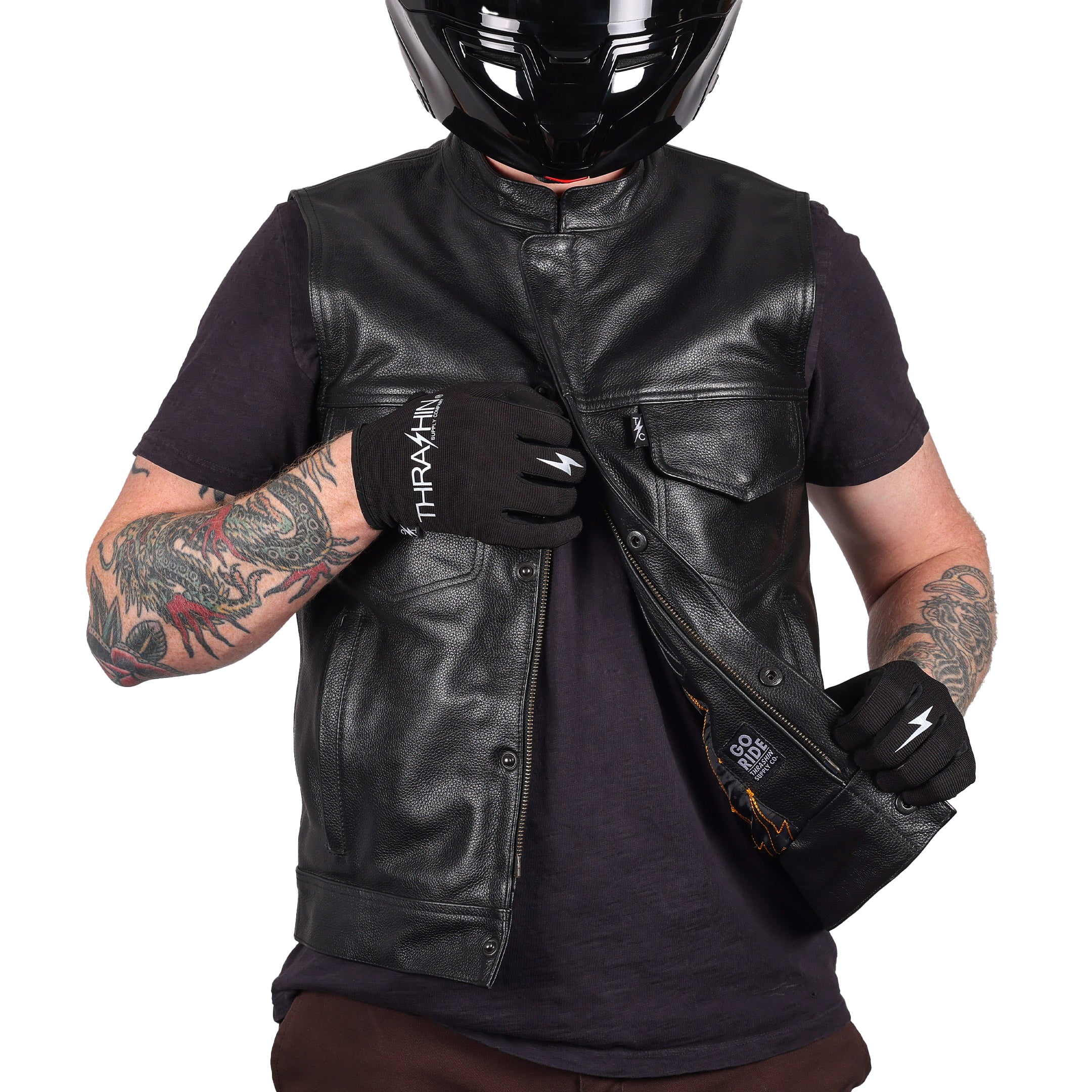 Mulholland Vest | Leather - Black - Image 11