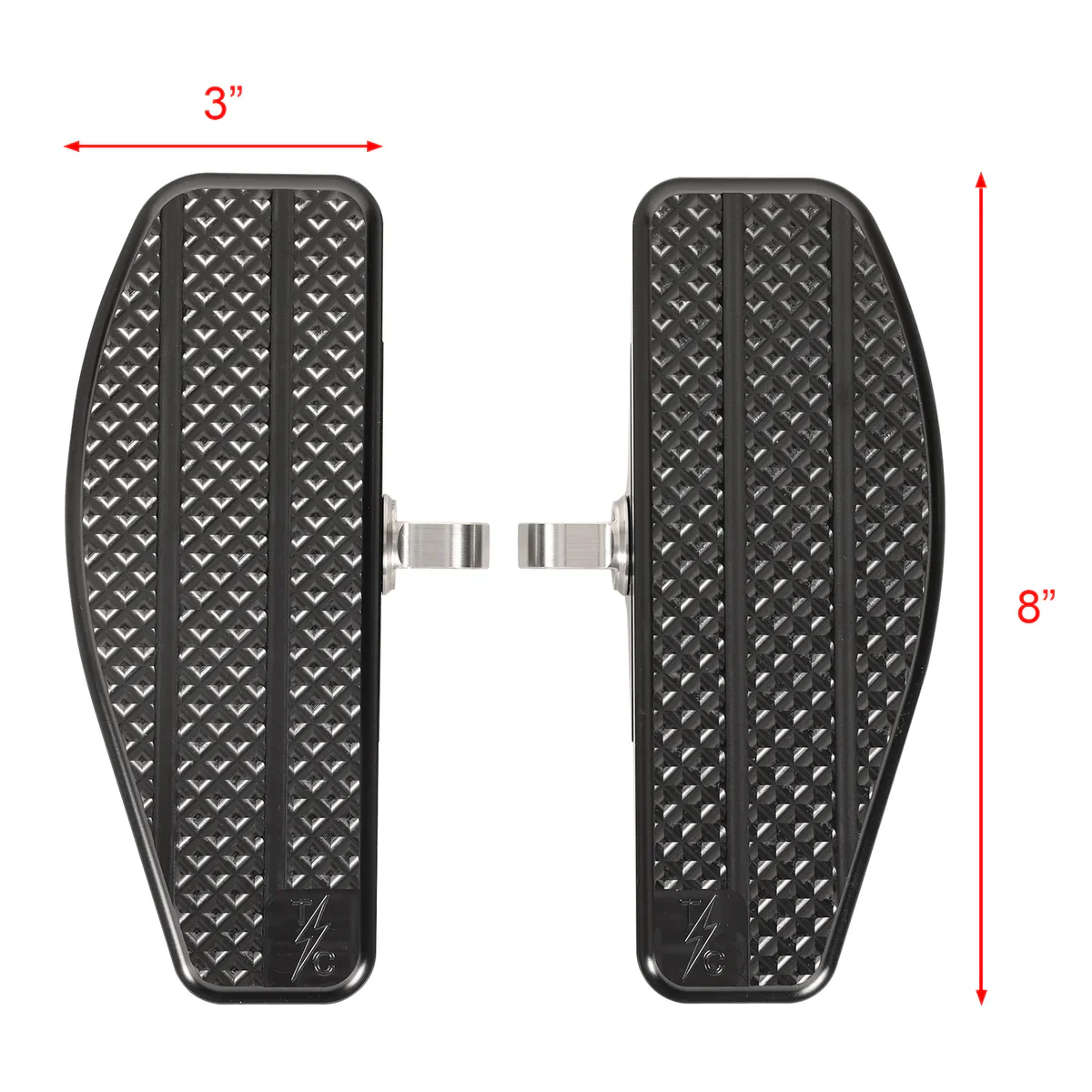 Bagger Passenger Floorboards - Black - Image 3