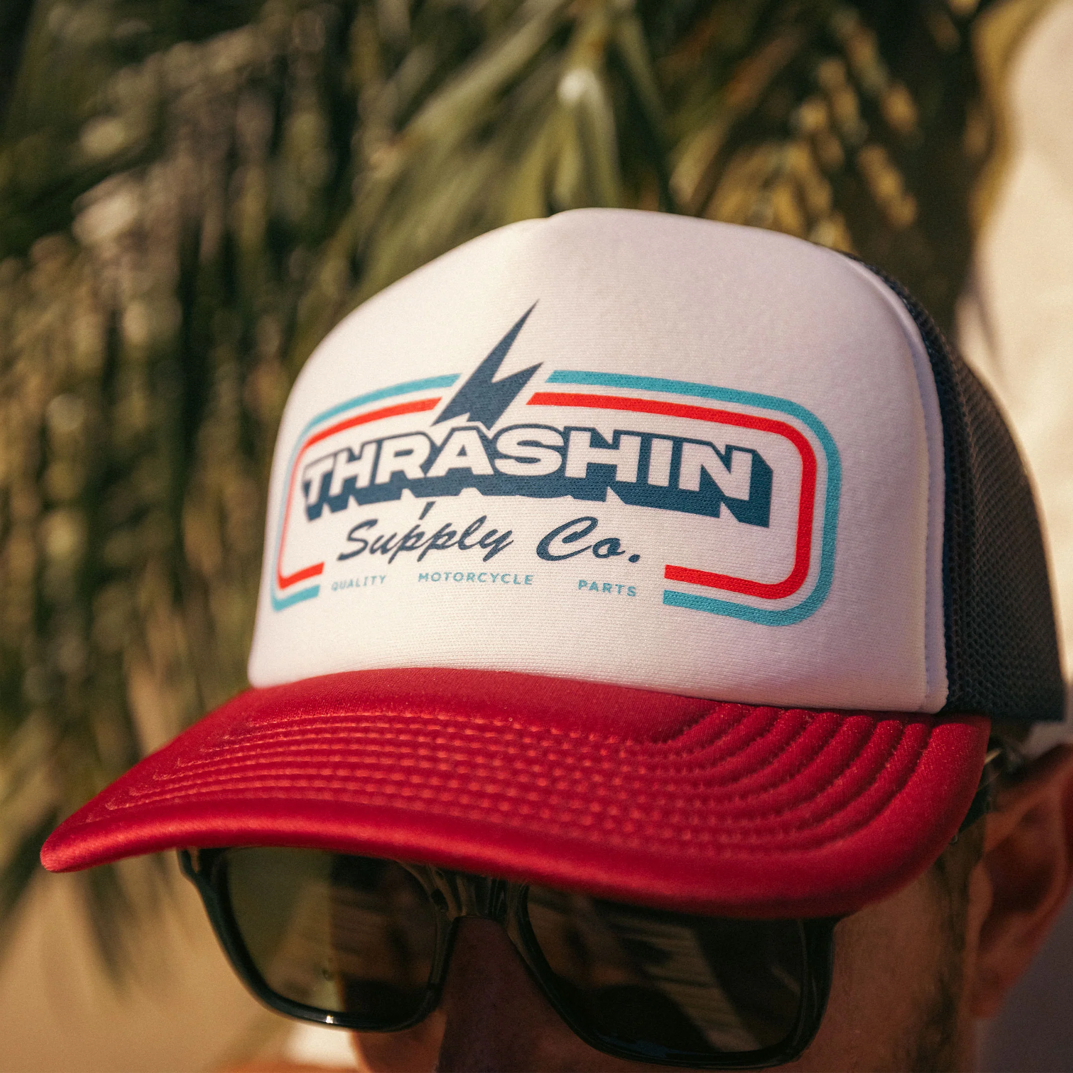 Rewind Foam Trucker Snapback - Red/White/Blue - Image 6
