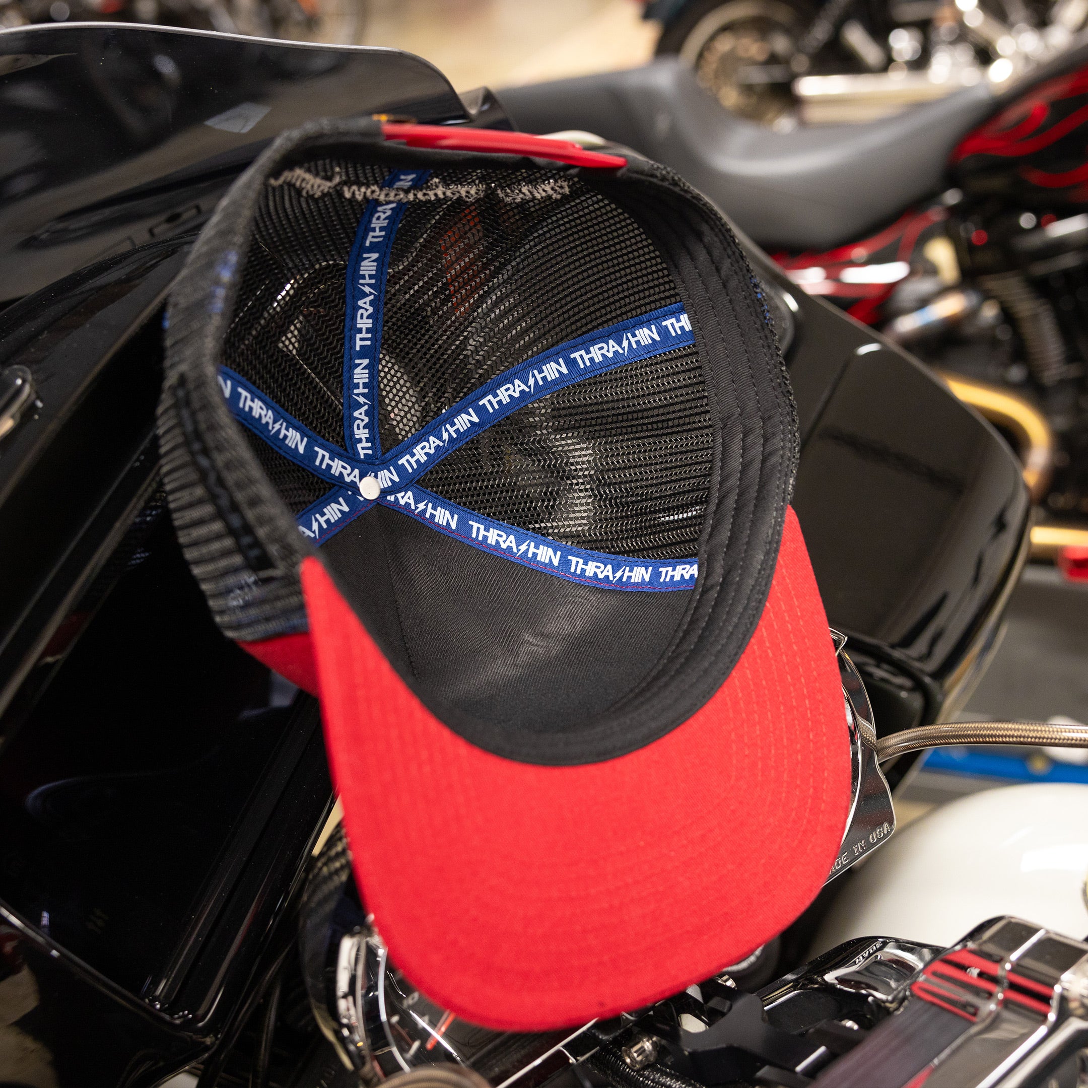 Shield Snapback - Maroon | Structured Curved Bill - Image 10