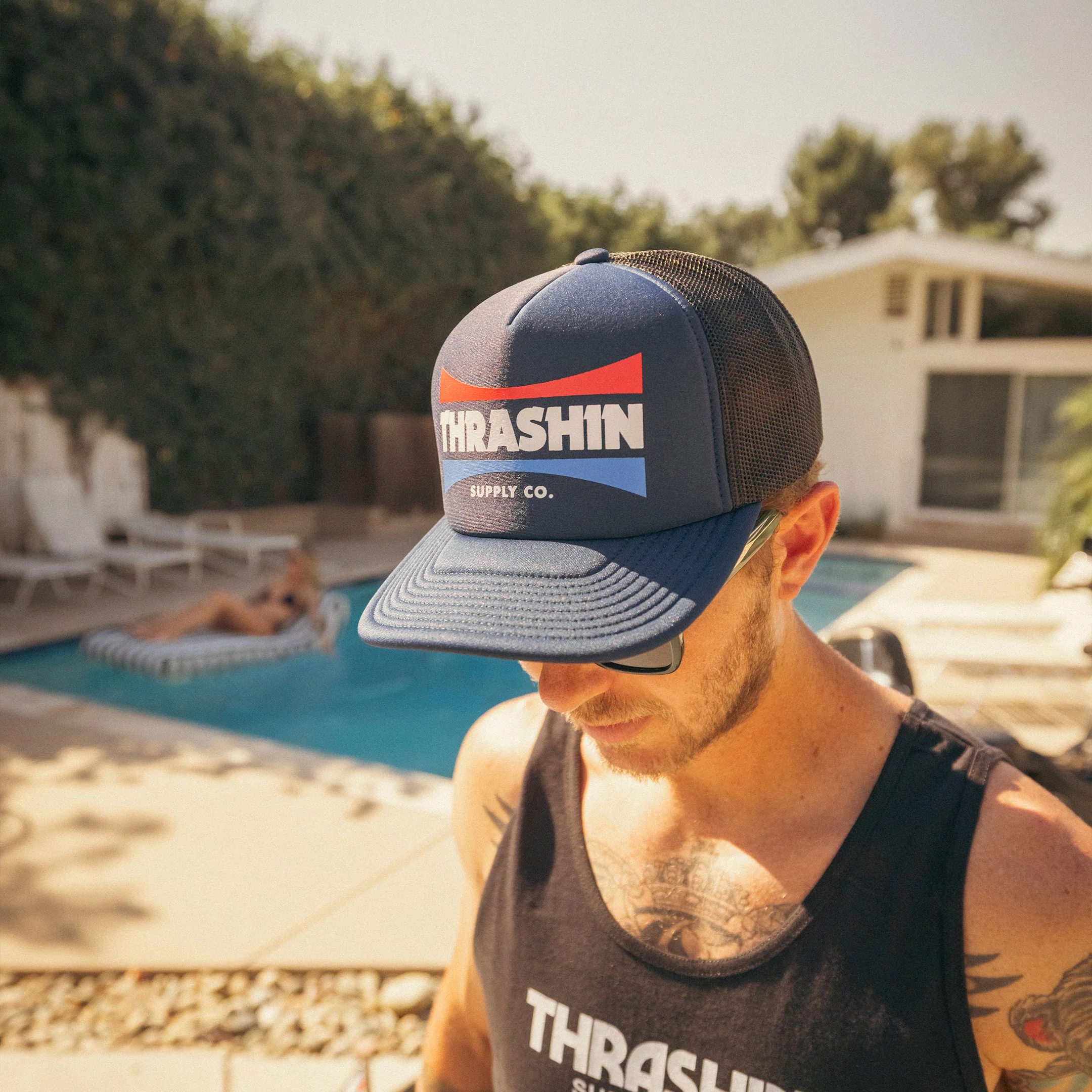 Standard Foam Trucker Snapback - Navy/Black - Image 6