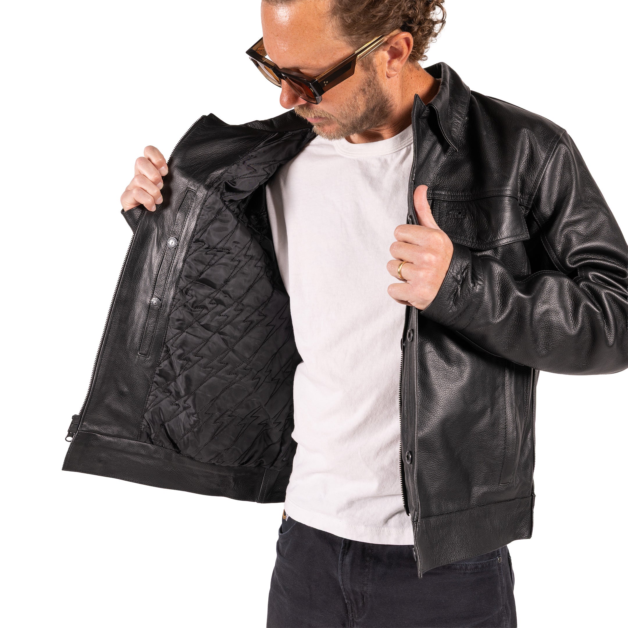 The 101 Jacket | Leather - Black - Image 13