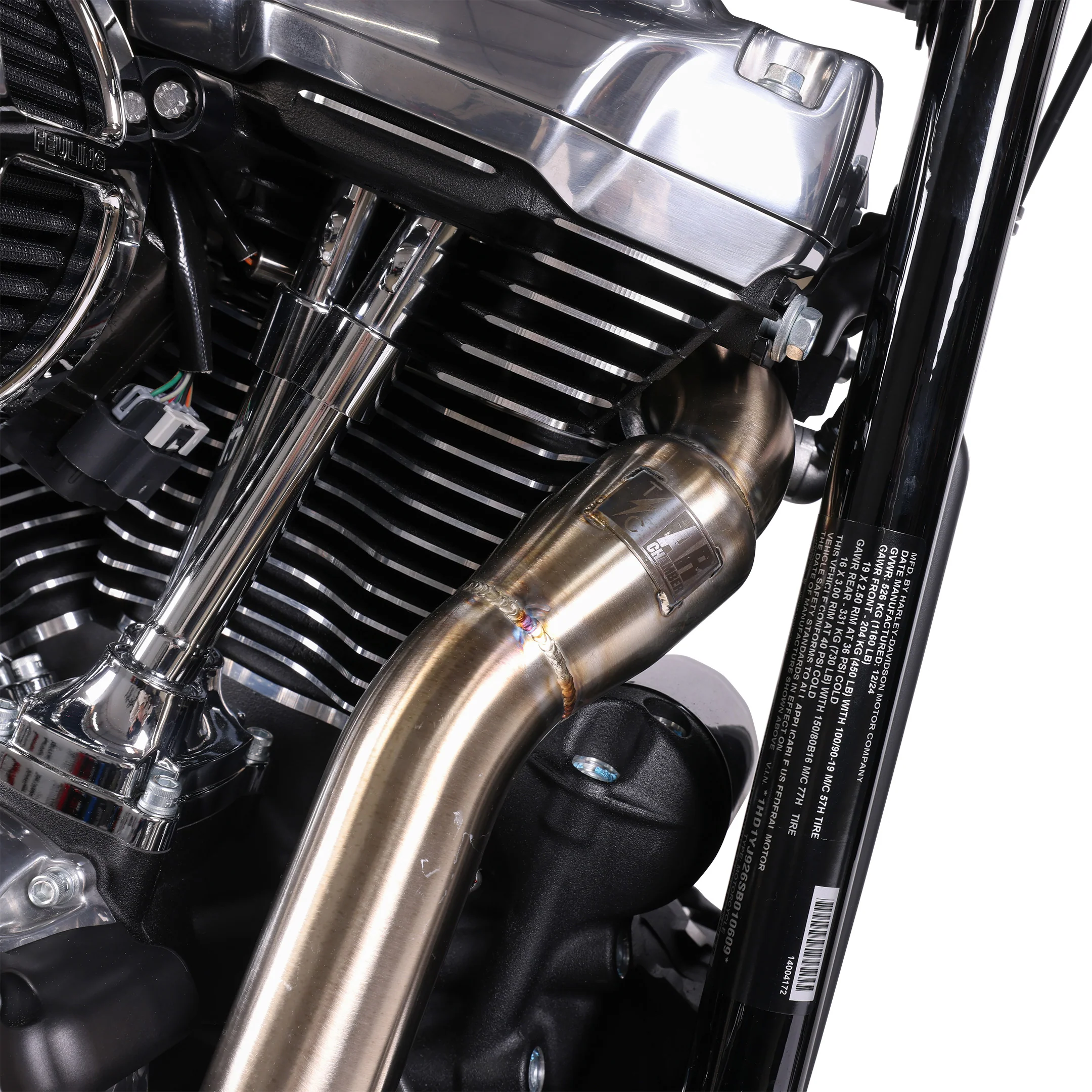 THRASHIN Anti-Reversion Exhaust System - M8 Softail | Kick-Up - Image 6