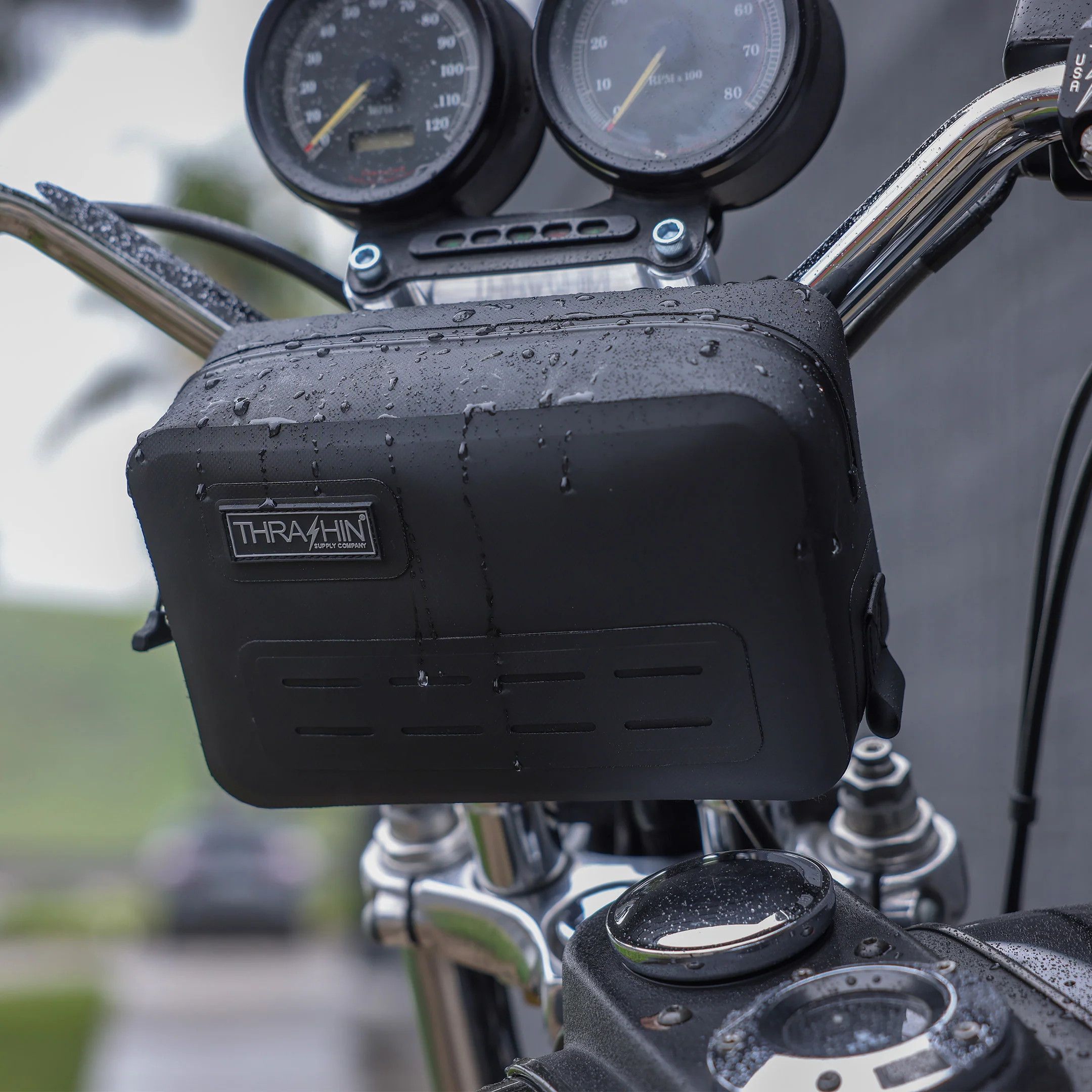 Waterproof HandleBar Bag - Black - Image 9