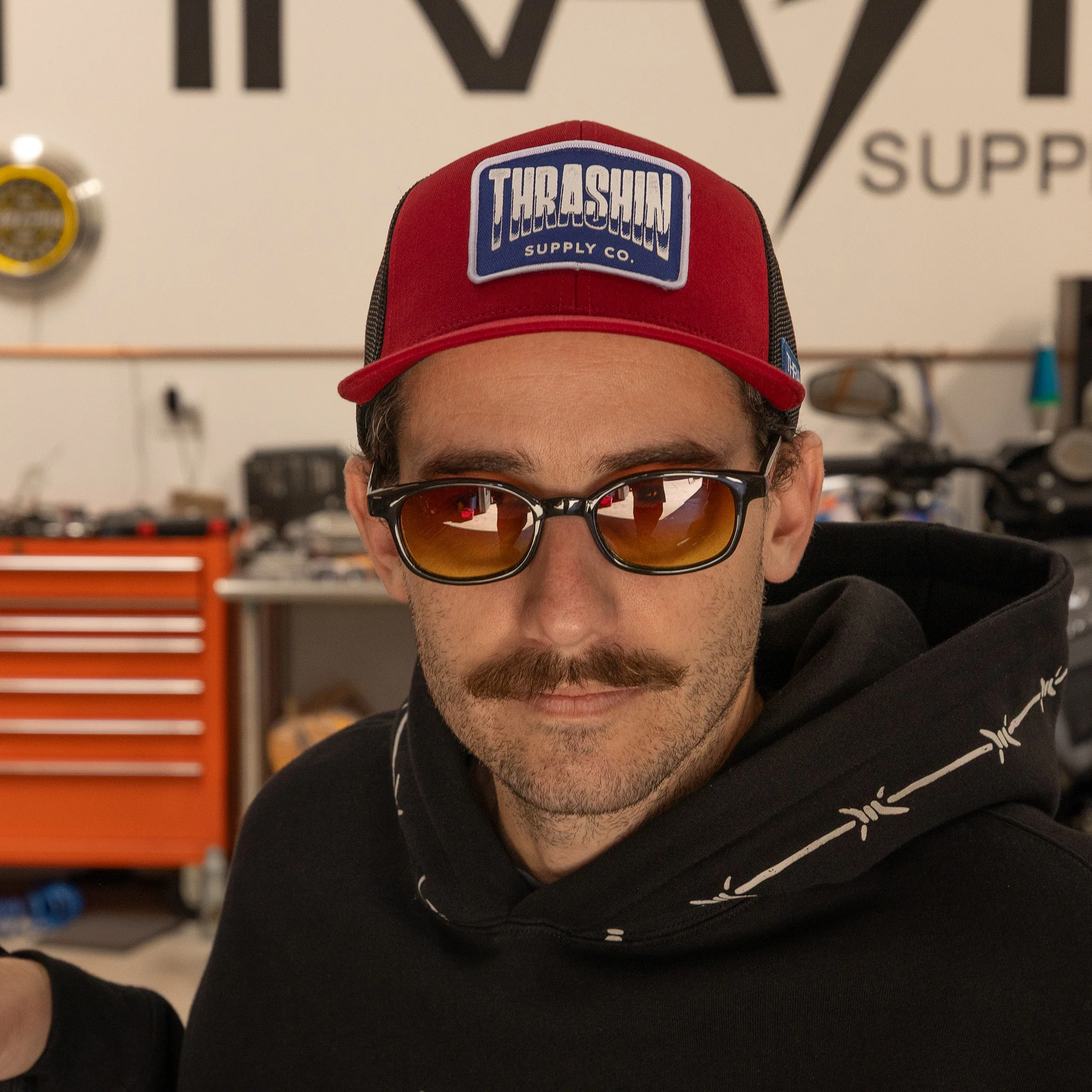 Wire Trucker Snapback - Red - Image 7